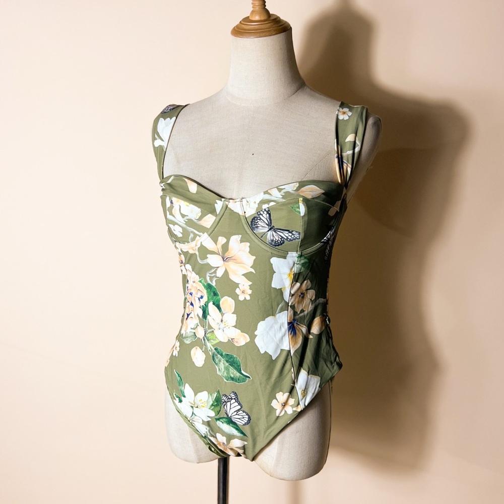 WE WORE WHAT Danielle Floral & Butterflies One Piece